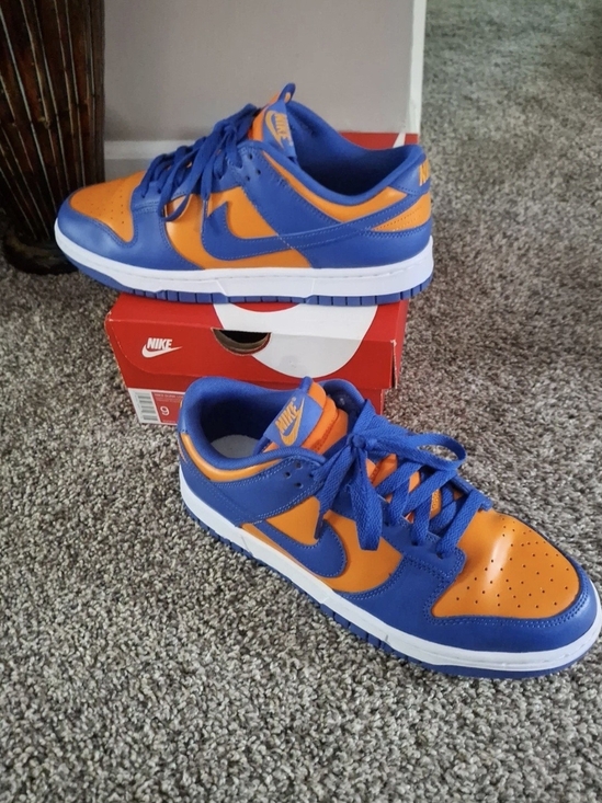 Nike Other - Nike Mens Low-Top Sneakers in Blue and Orange Size 9